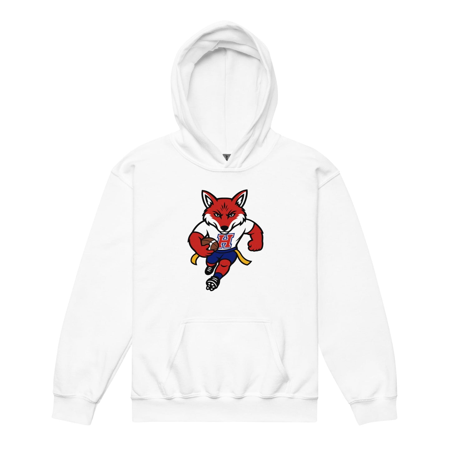 Classic | Youth Hoodie | Hornell Flag Football | Mascot Logo