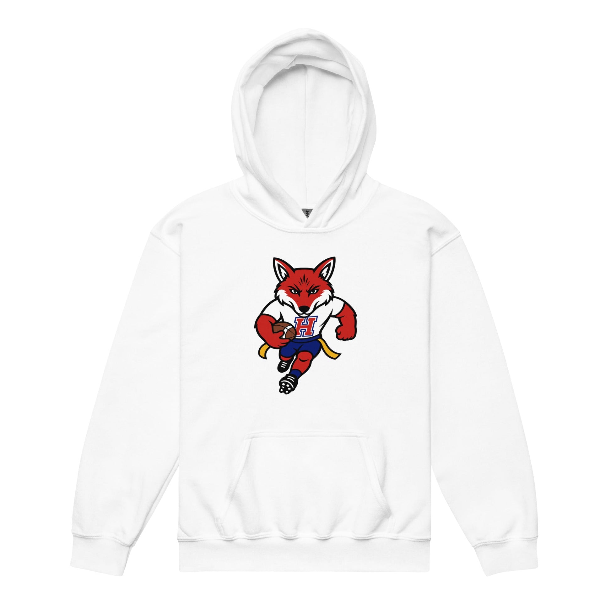 Classic | Youth Hoodie | Hornell Flag Football | Mascot Logo