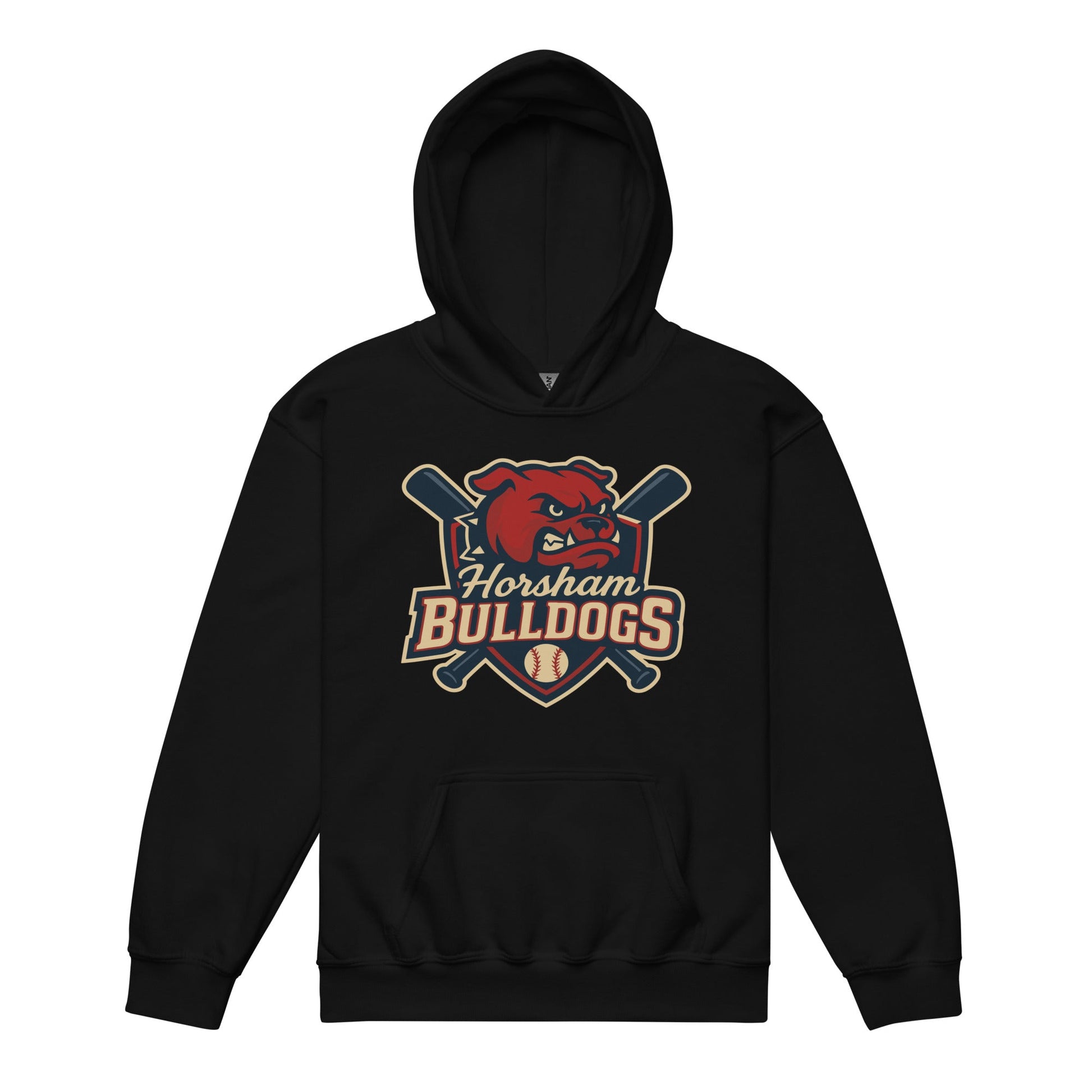 Classic | Youth Hoodie | Horsham Travel Baseball | Bulldogs Logo