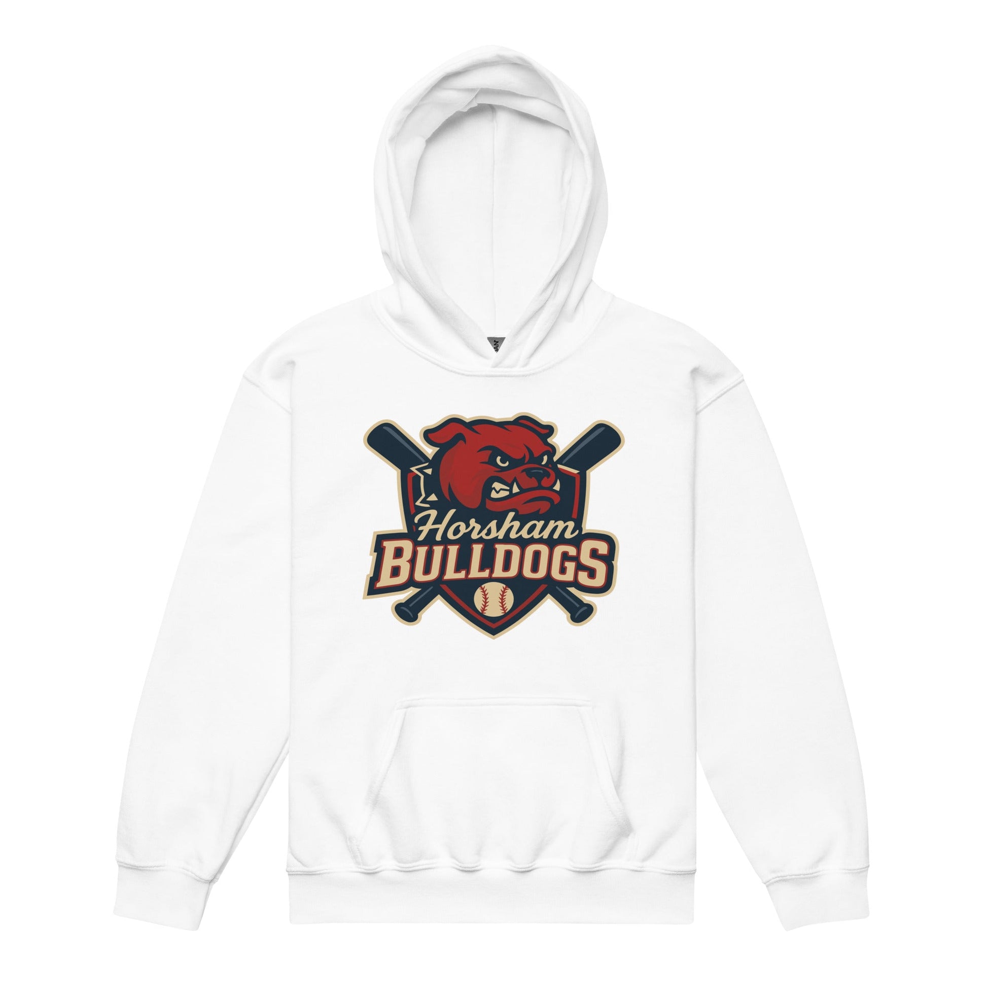 Classic | Youth Hoodie | Horsham Travel Baseball | Bulldogs Logo