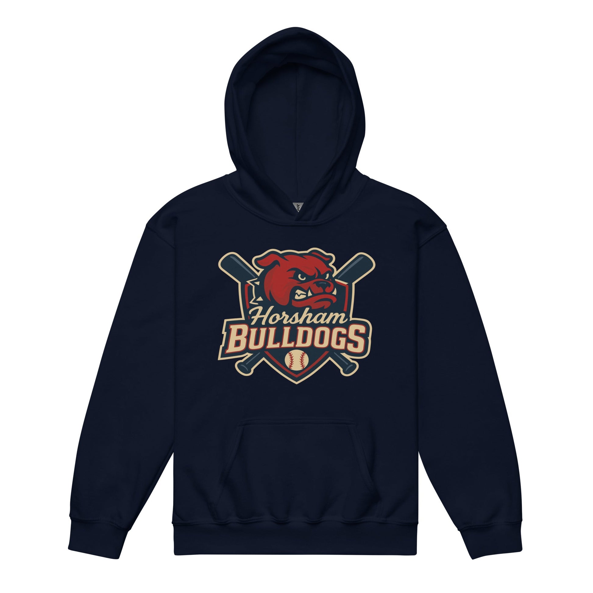 Classic | Youth Hoodie | Horsham Travel Baseball | Bulldogs Logo