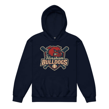 Classic | Youth Hoodie | Horsham Travel Baseball | Bulldogs Logo