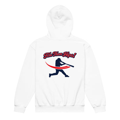 Classic | Youth Hoodie | Horsham Travel Baseball | Home - Run Crest Logo