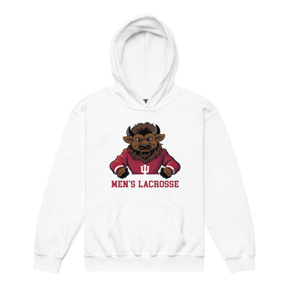 Classic | Youth Hoodie | Indiana University Lacrosse | Mascot Logo