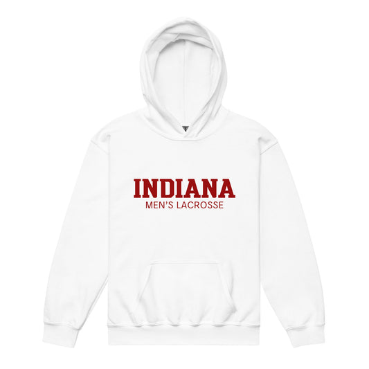 Classic | Youth Hoodie | Indiana University Lacrosse | Script Logo