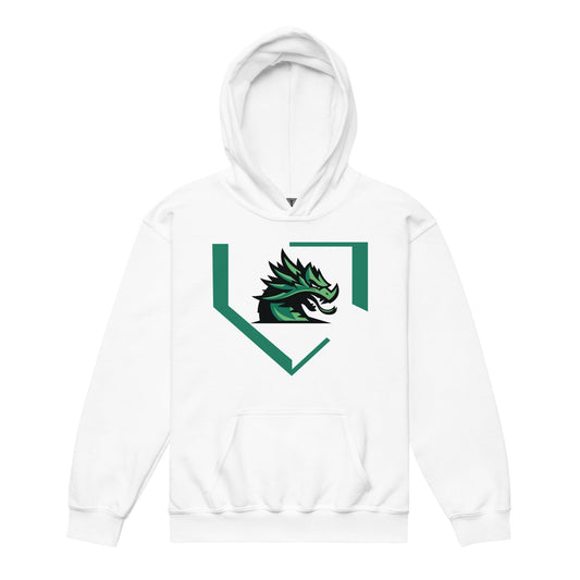 Classic | Youth Hoodie | John Cooper Baseball | Dragon Home Logo