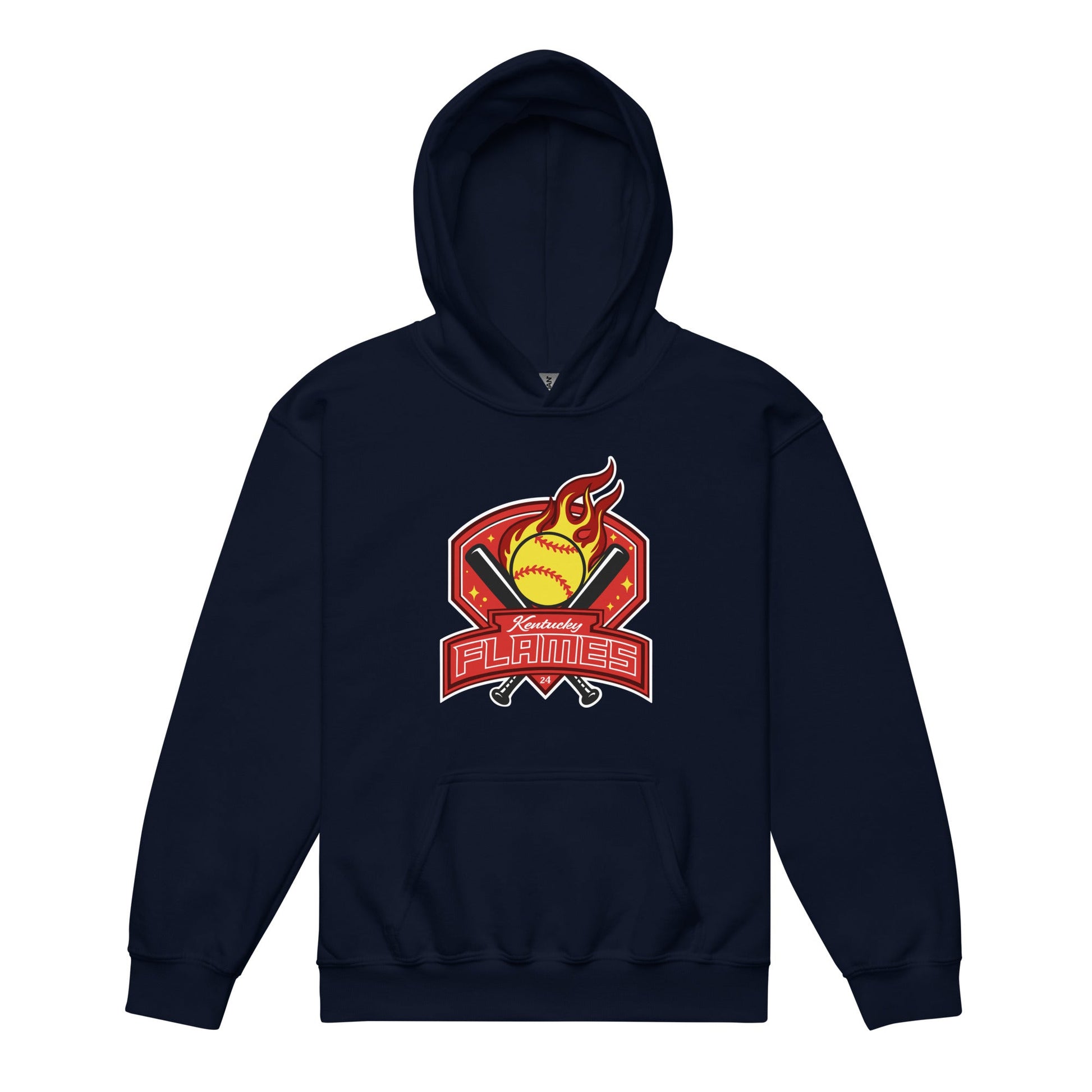 Classic | Youth Hoodie | KY Flames | Emblem Logo
