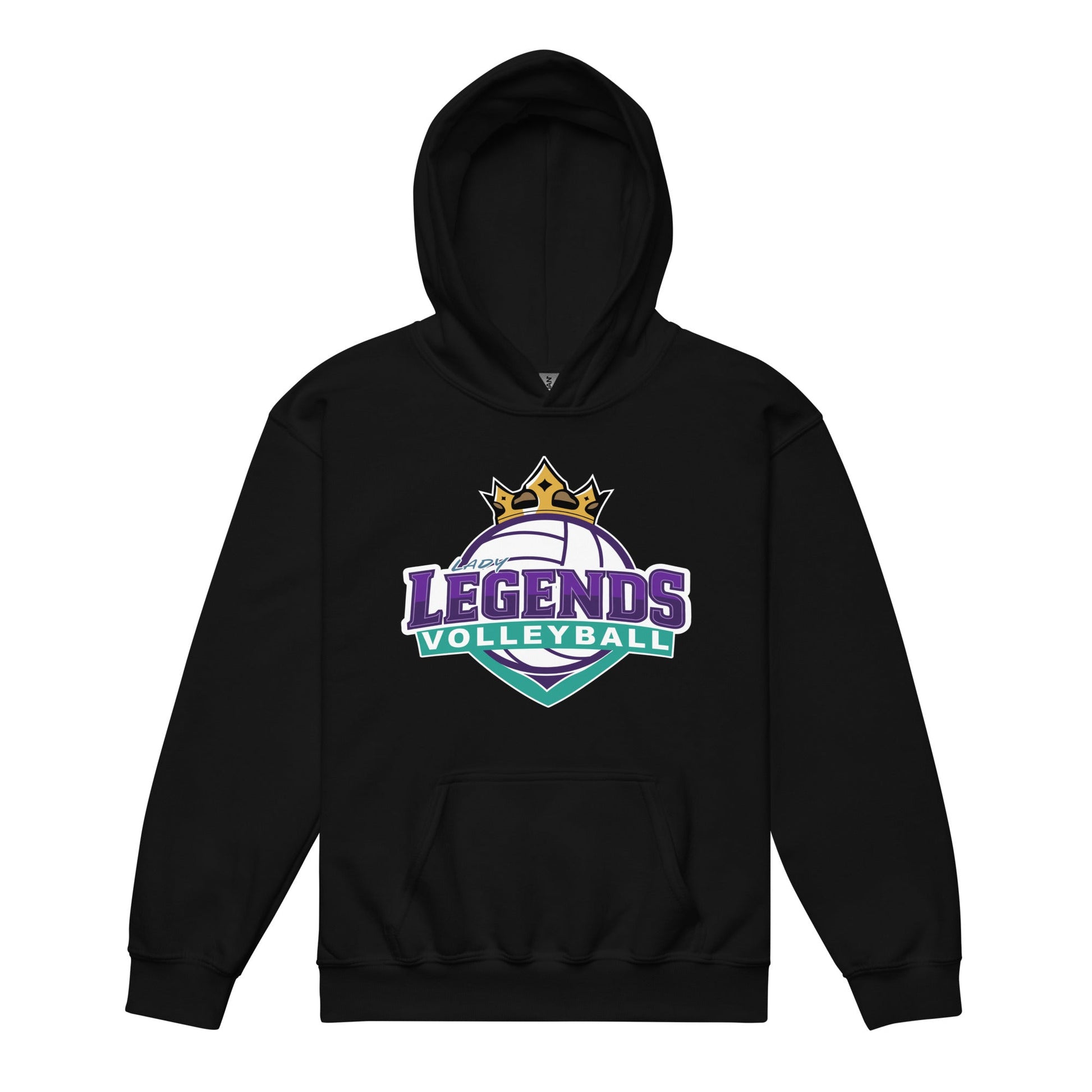 Classic | Youth Hoodie | Lady Legends Volleyball | Crown Logo