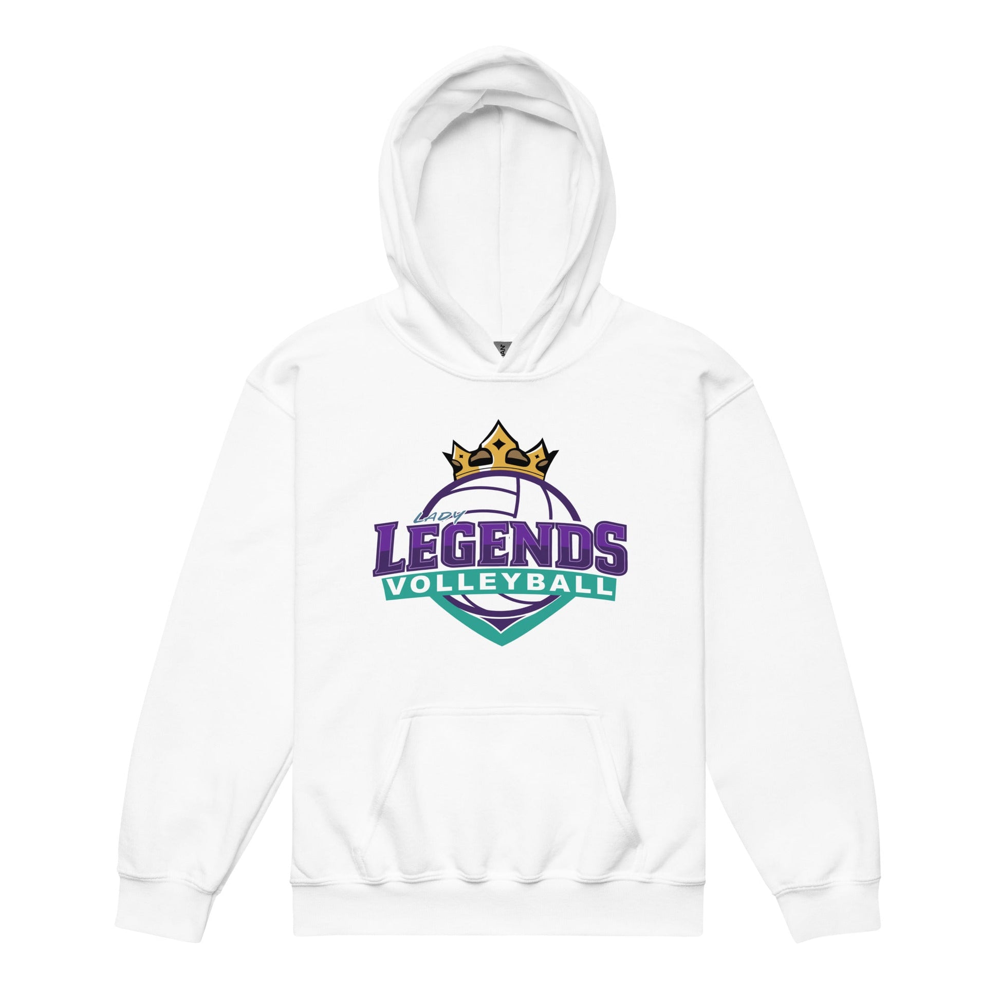 Classic | Youth Hoodie | Lady Legends Volleyball | Crown Logo