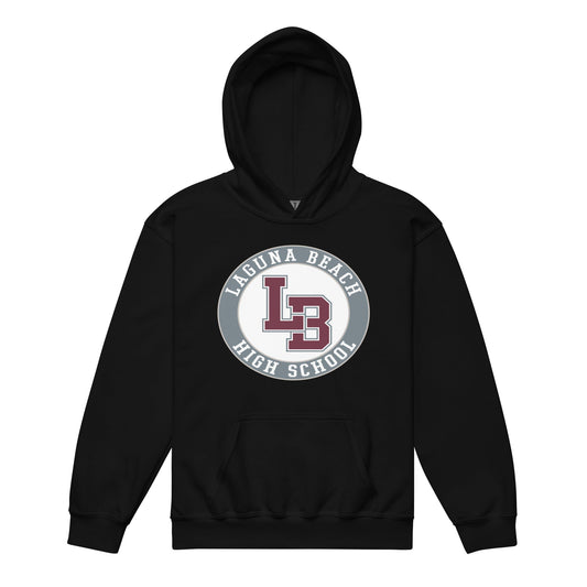 Classic | Youth Hoodie | Laguna Beach High School Wrestling | Badge Logo
