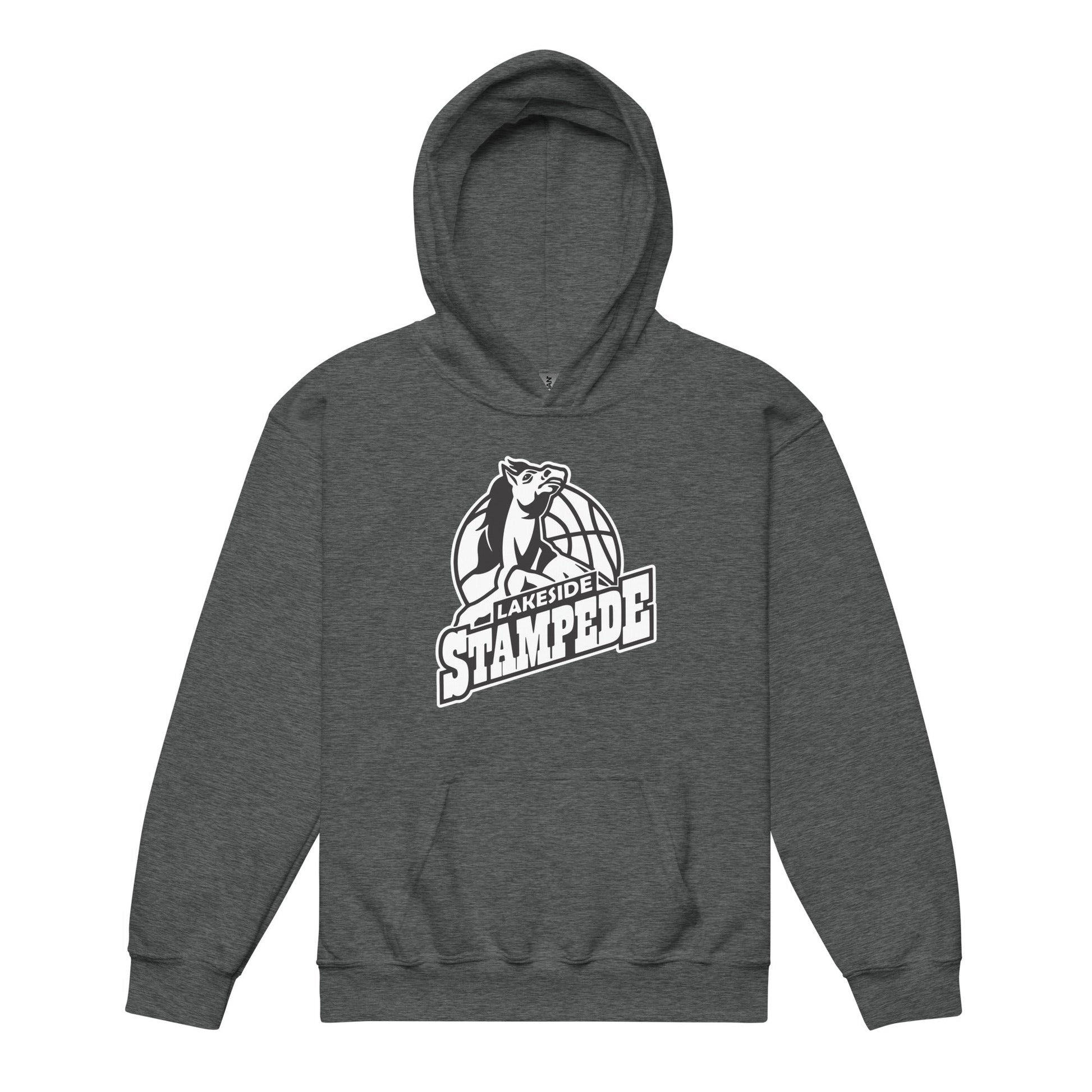 Classic | Youth Hoodie | Lakeside Stampede | Basketball Mascot Logo