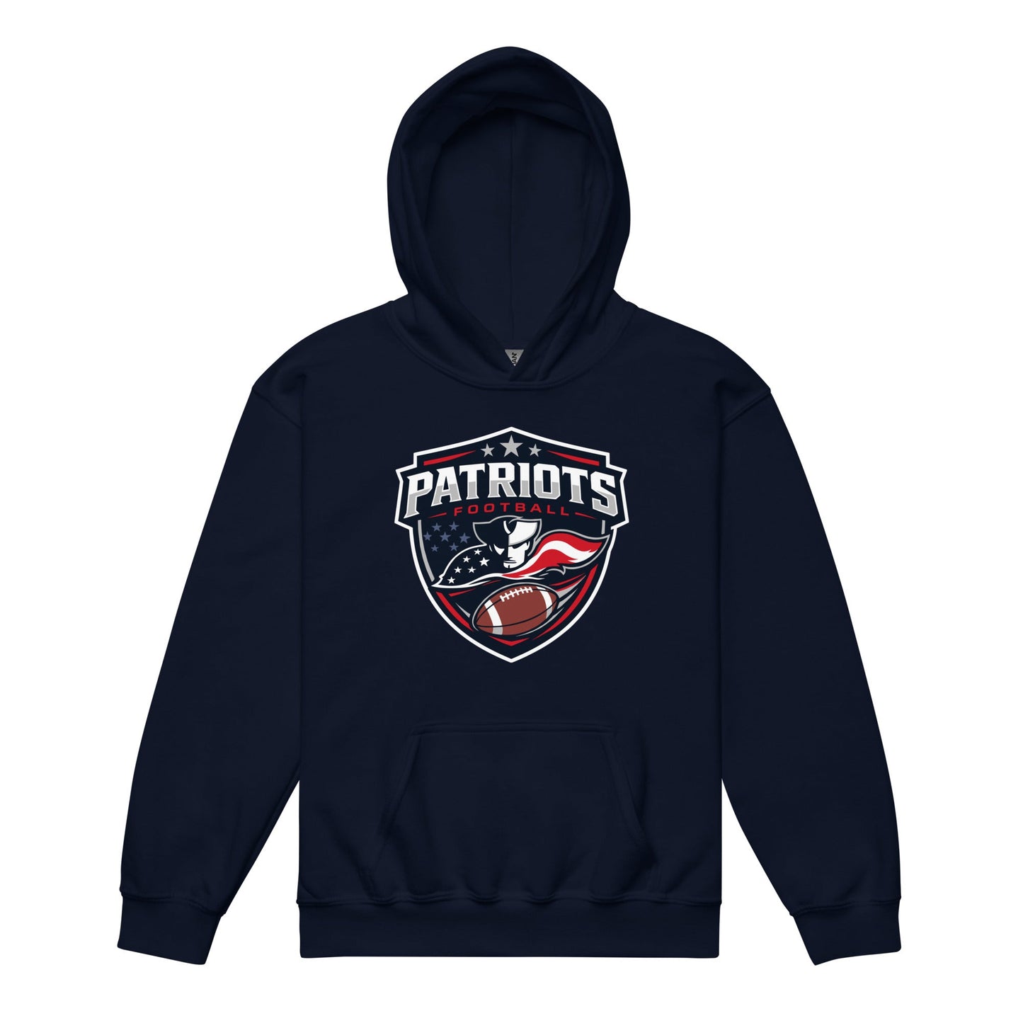 Classic | Youth Hoodie | LFMS Athletics | Patriots Football Logo