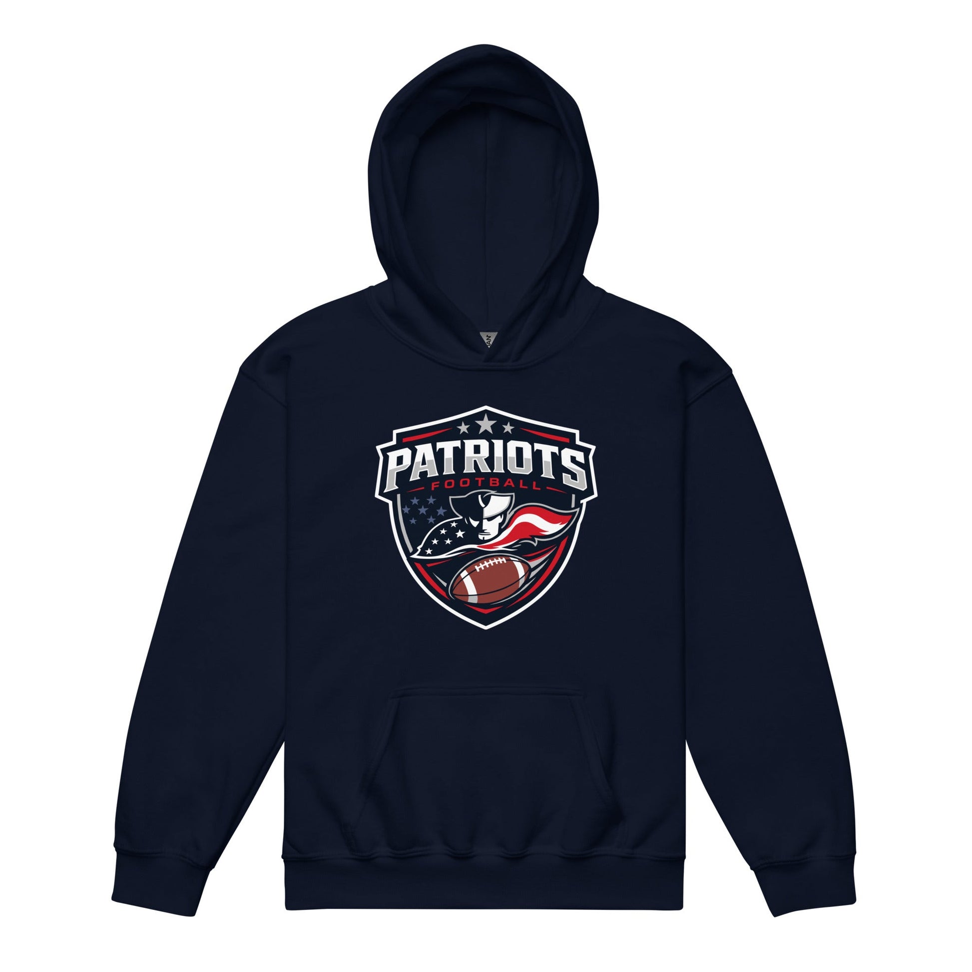 Classic | Youth Hoodie | LFMS Athletics | Patriots Football Logo