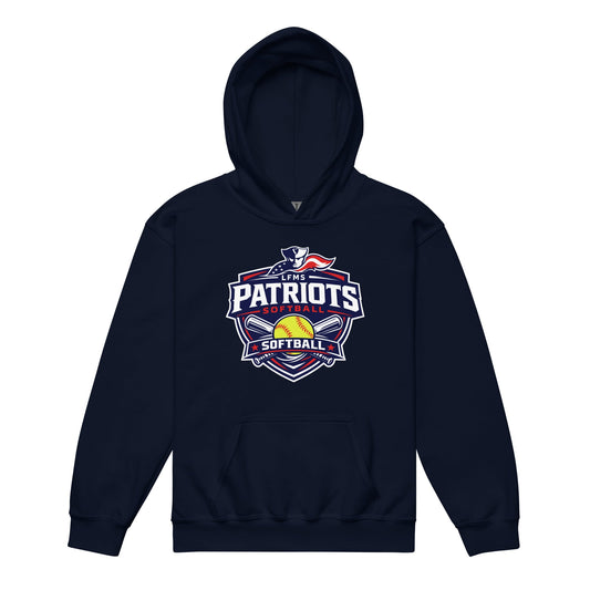 Classic | Youth Hoodie | LFMS Athletics | Patriots Softball Logo