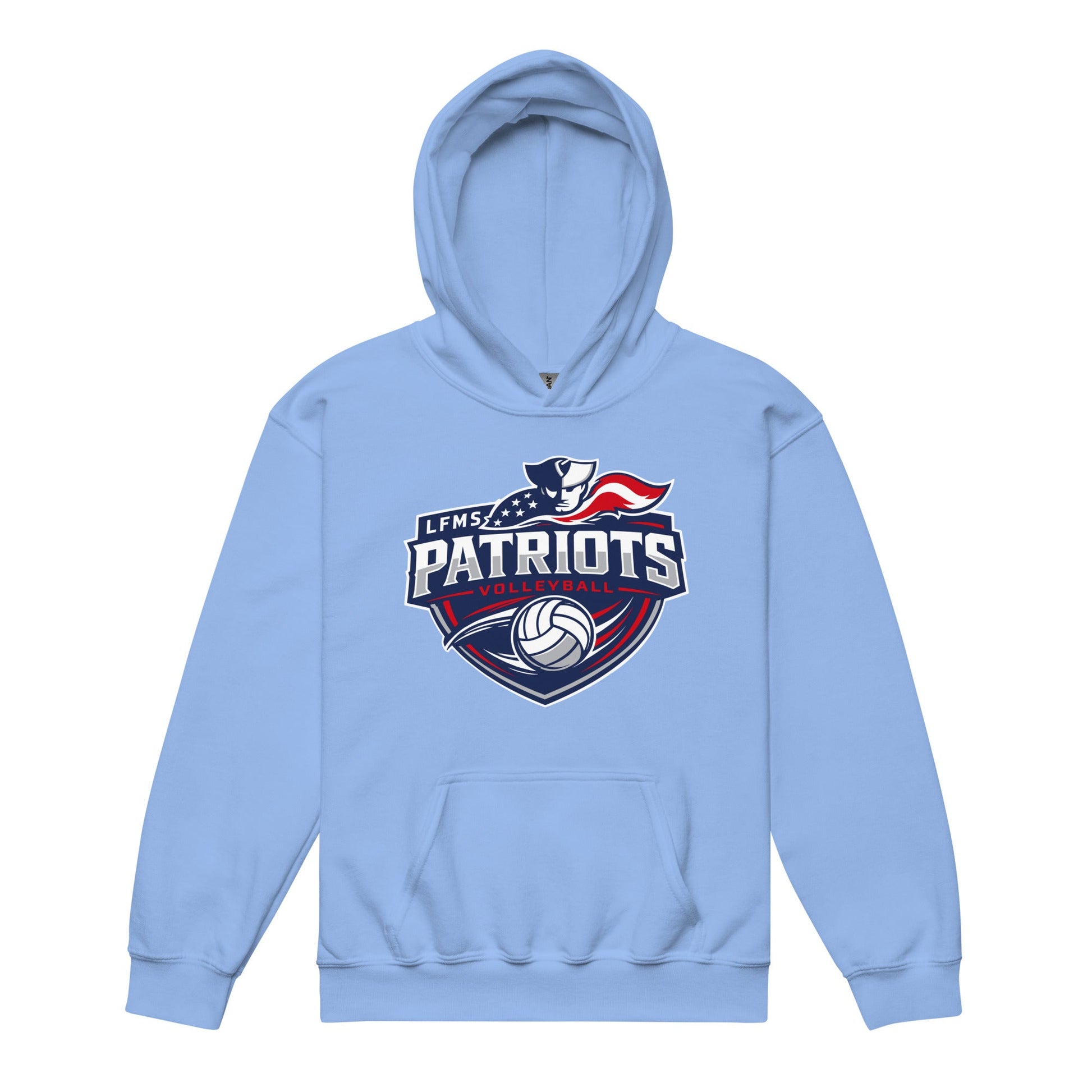Classic | Youth Hoodie | LFMS Athletics | Patriots Volleyball Logo