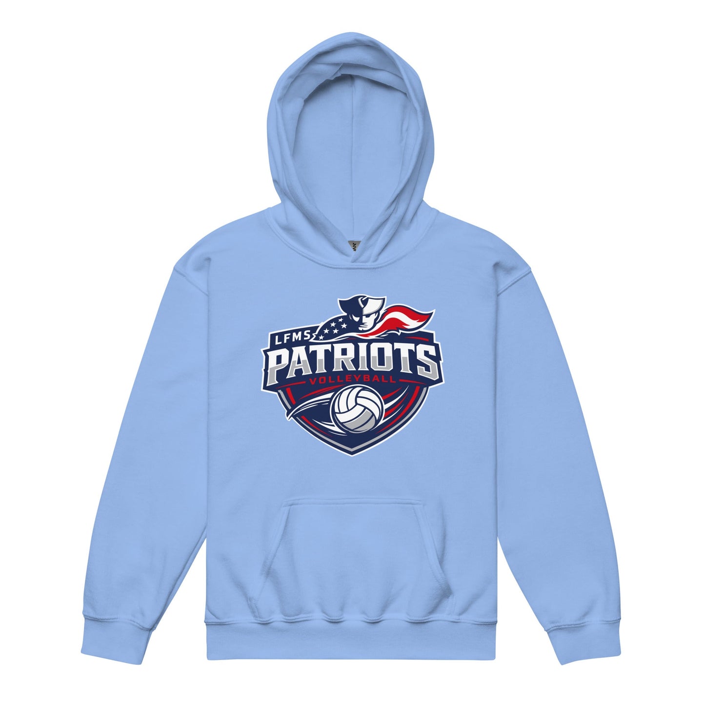 Classic | Youth Hoodie | LFMS Athletics | Patriots Volleyball Logo