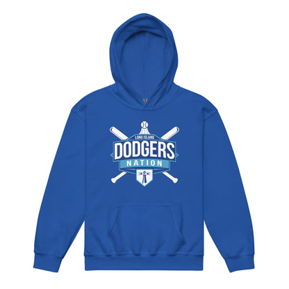 Classic | Youth Hoodie | LI Dodgers Nation | Varsity Crest Logo