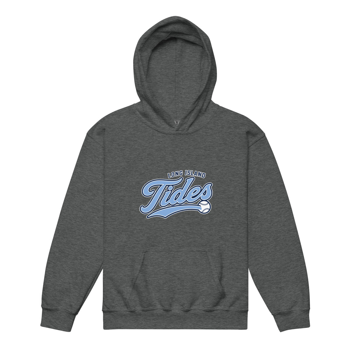 Classic | Youth Hoodie | Long Island Tides Baseball | Athletics Logo