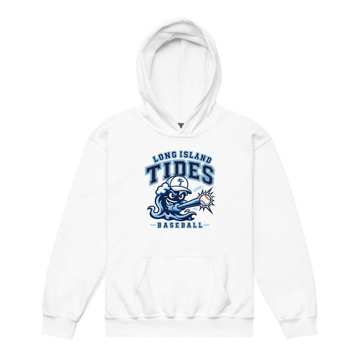 Classic | Youth Hoodie | Long Island Tides Baseball | Valor Logo