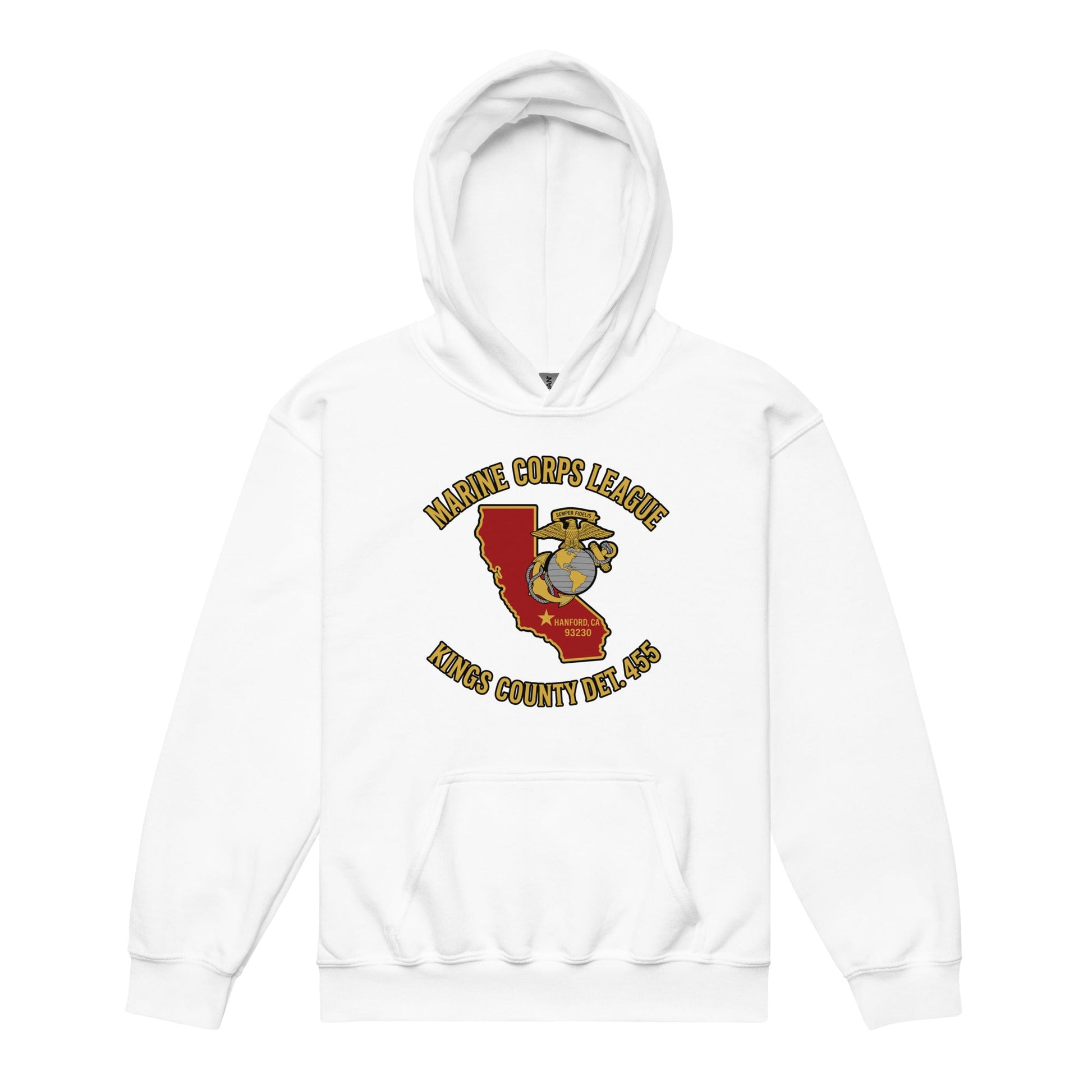 Classic | Youth Hoodie | Marine Corps League kings County Det 455 | Crest Logo