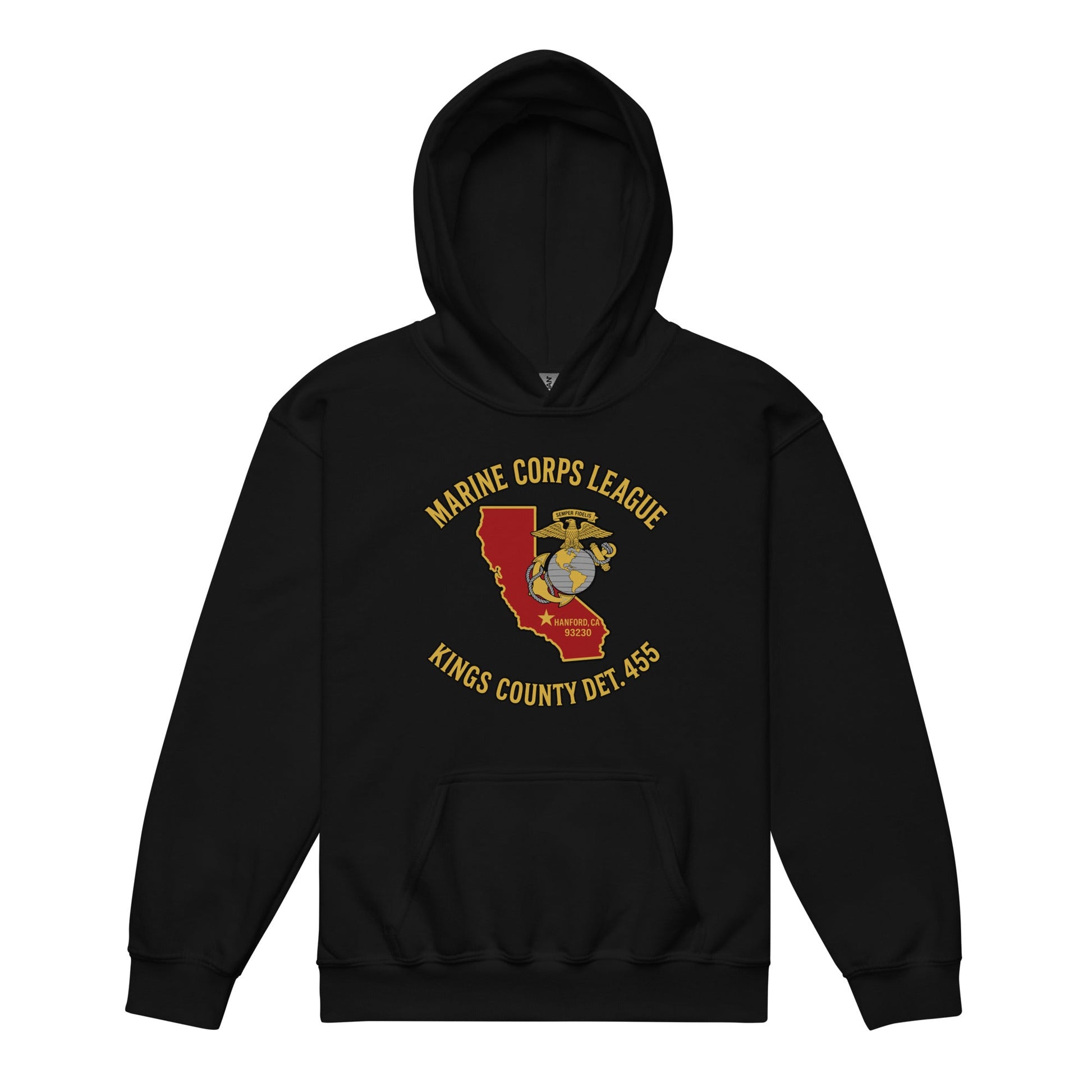 Classic | Youth Hoodie | Marine Corps League kings County Det 455 | Crest Logo