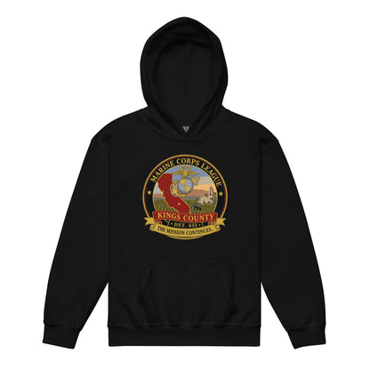 Classic | Youth Hoodie | Marine Corps League kings County Det 455 | Shield Logo