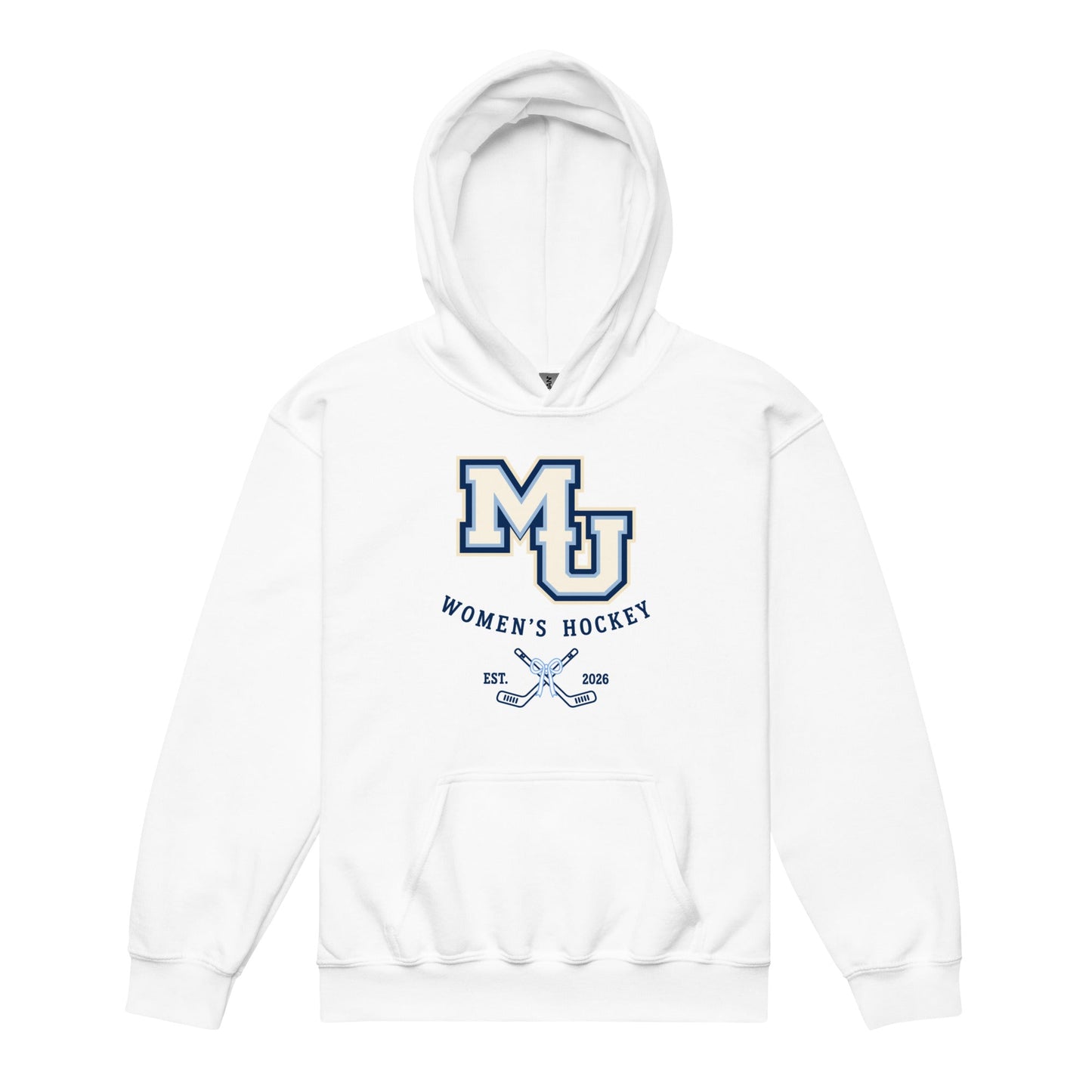 Classic | Youth Hoodie | Marquette University Women's Hockey | Crest Logo