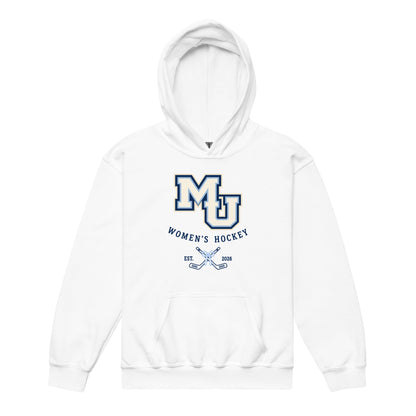 Classic | Youth Hoodie | Marquette University Women's Hockey | Crest Logo