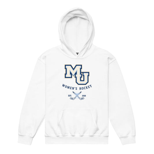 Classic | Youth Hoodie | Marquette University Women's Hockey | Crest Logo