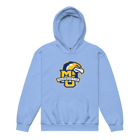 Classic | Youth Hoodie | Marquette University Women's Hockey | Eagle Crest Logo