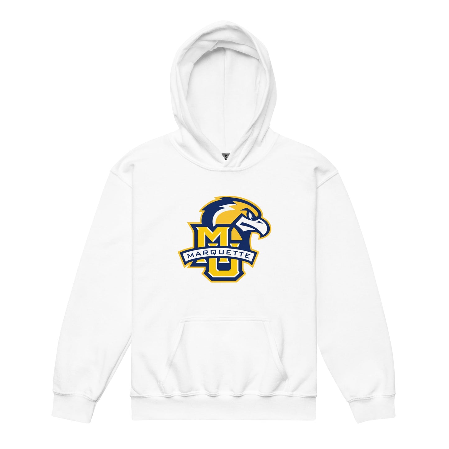 Classic | Youth Hoodie | Marquette University Women's Hockey | Eagle Crest Logo