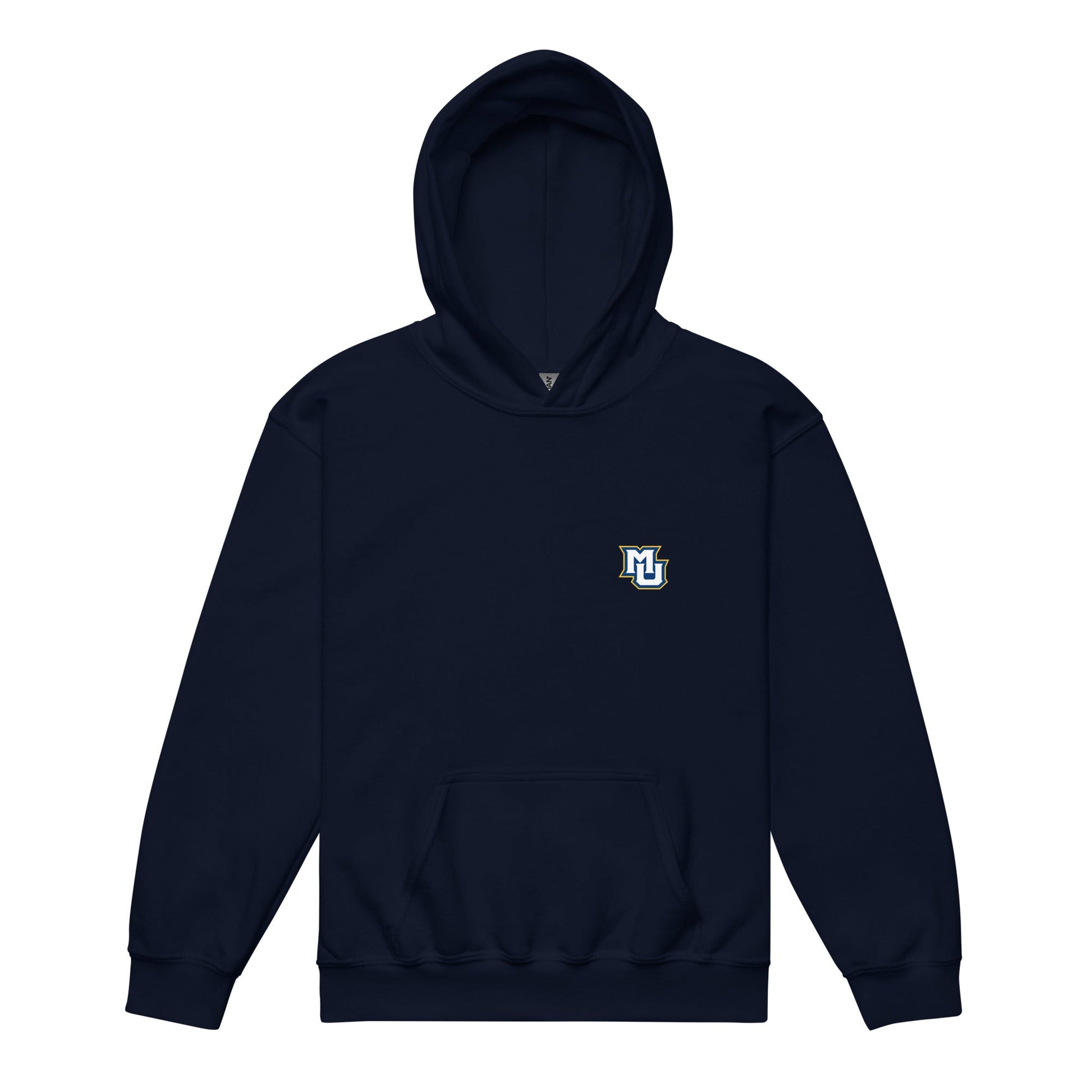 Classic | Youth Hoodie | Marquette University Women's Hockey | MU Mark Backprint Logo