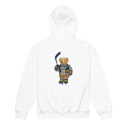 Classic | Youth Hoodie | Marquette University Women's Hockey | MU Mark Backprint Logo