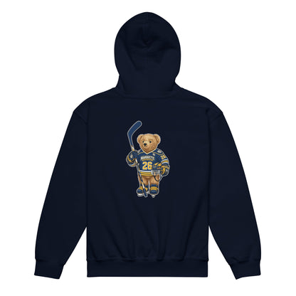 Classic | Youth Hoodie | Marquette University Women's Hockey | MU Mark Backprint Logo