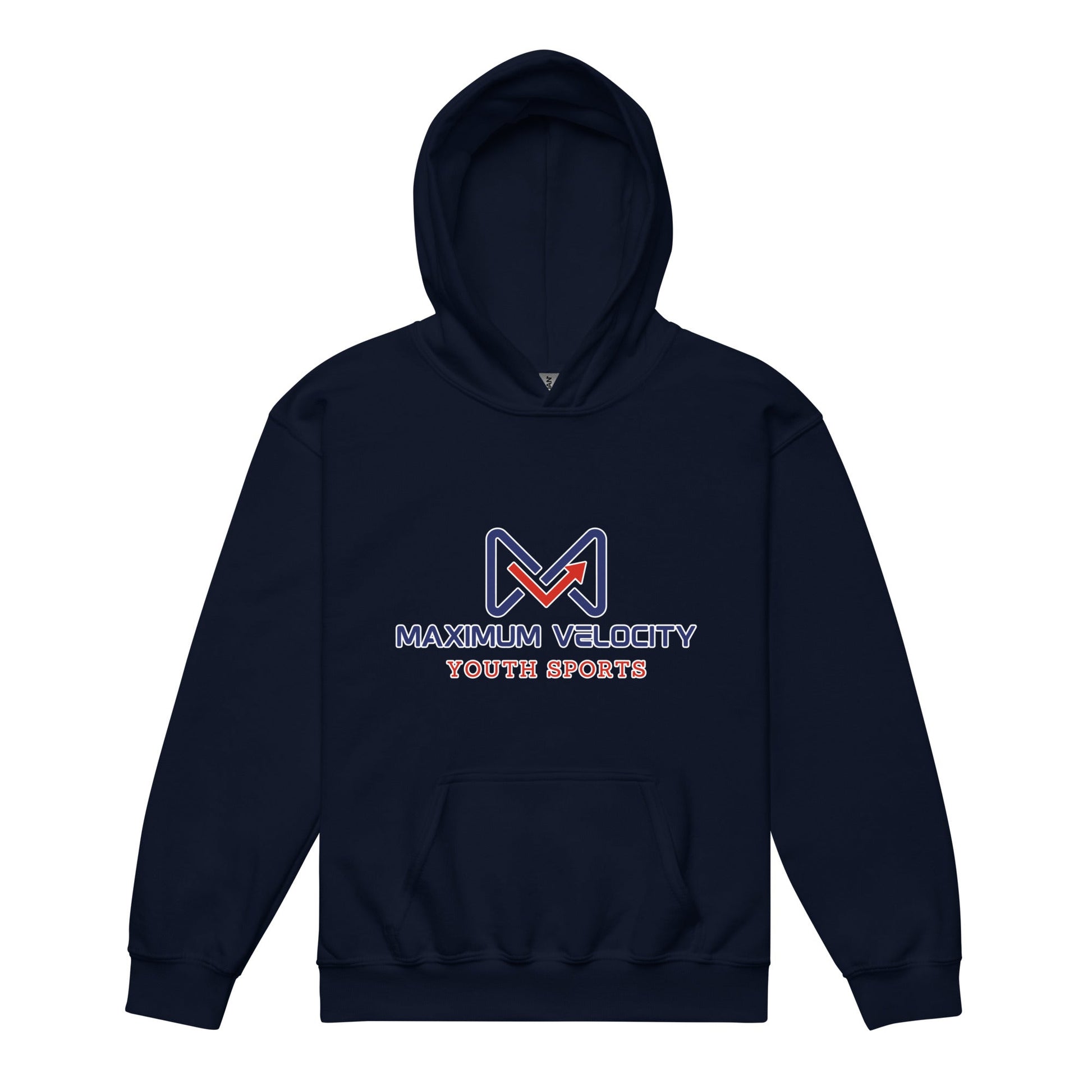 Classic | Youth Hoodie | Maximum Velocity Youth Sports | Emblem Logo