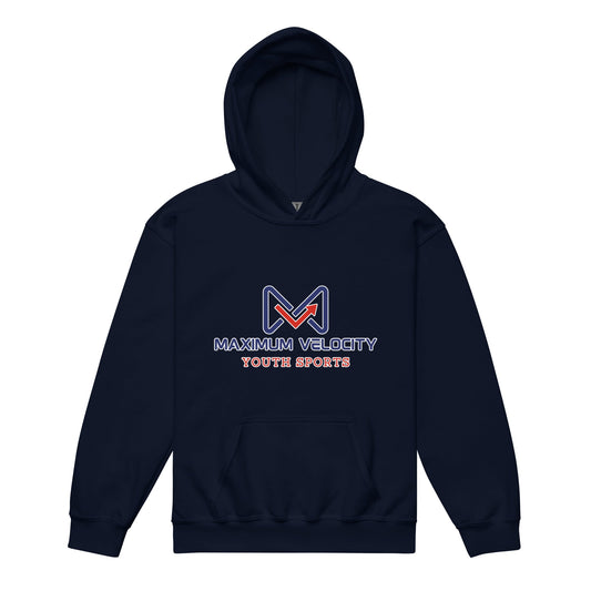 Classic | Youth Hoodie | Maximum Velocity Youth Sports | Emblem Logo