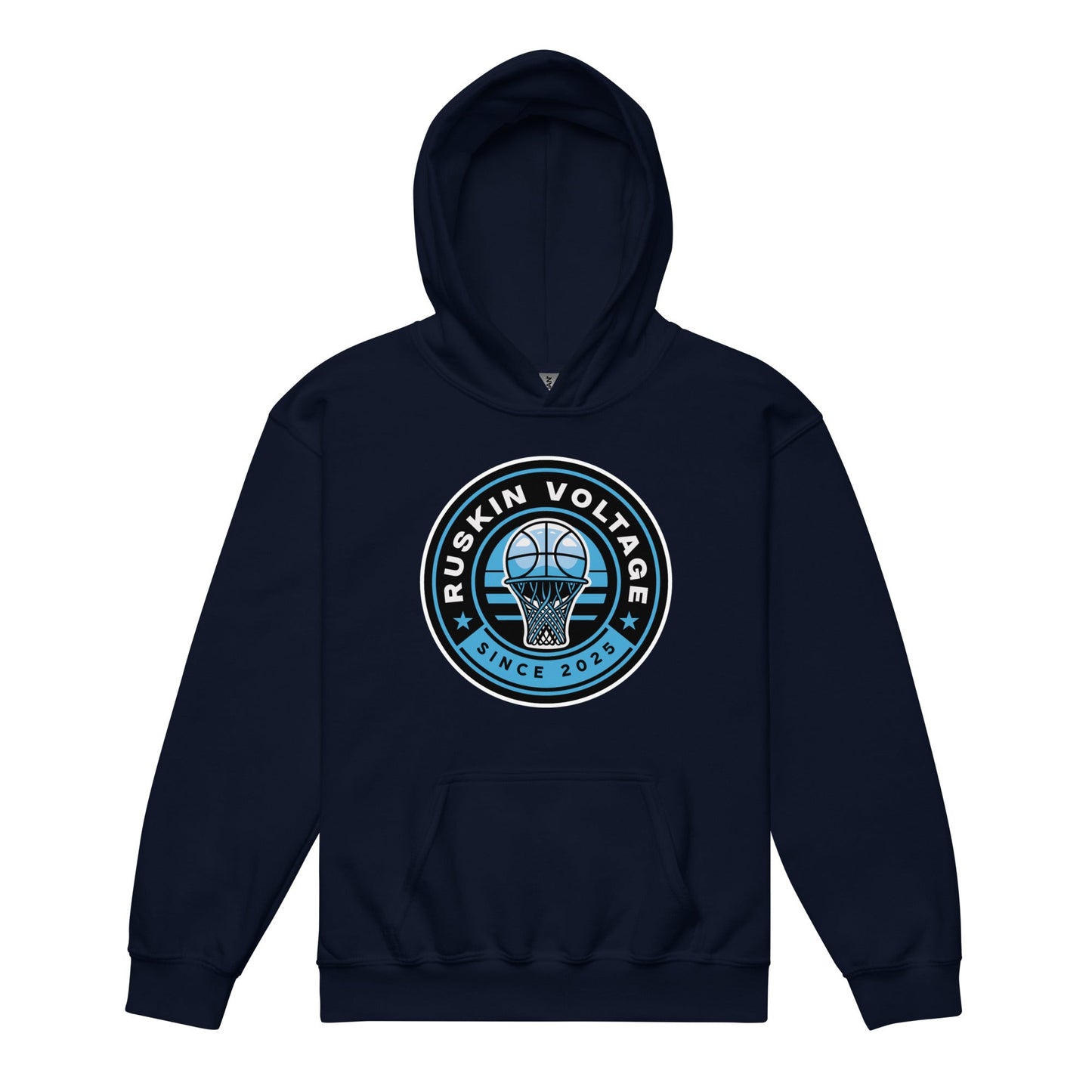 Classic | Youth Hoodie | Maximum Voltage Athletics District | Hoop Crest Logo