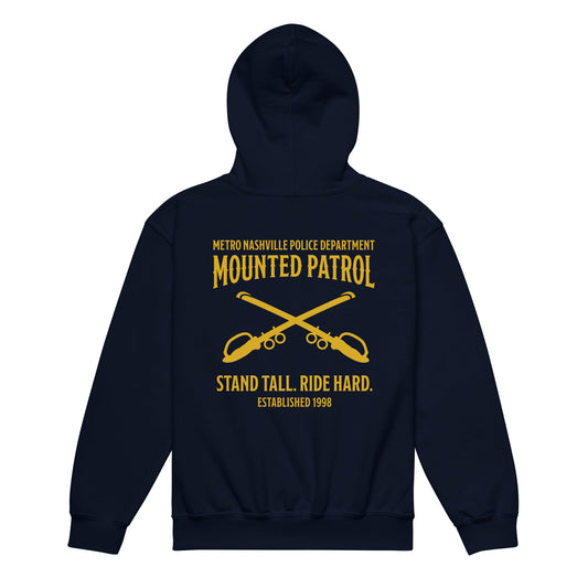 Classic | Youth Hoodie | Metro Nashville Police Department Horse Mounted Patrol | Stand Tall Logo