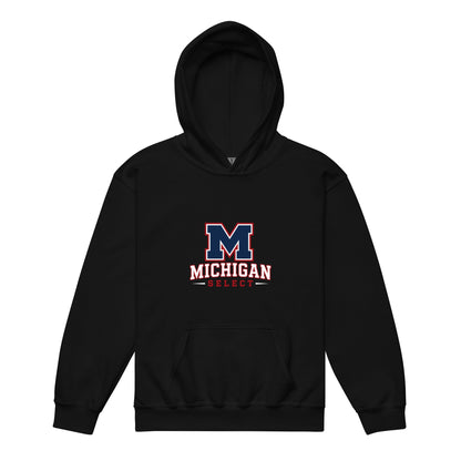 Classic | Youth Hoodie | Michigan Select Baseball | Emblem Logo