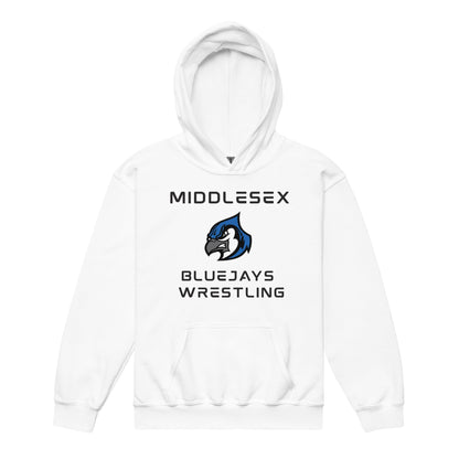 Classic | Youth Hoodie | Middlesex Bluejays Wrestling | Bluejays Logo