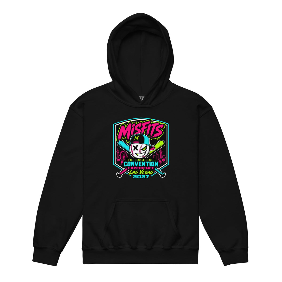 Classic | Youth Hoodie | Misfits Baseball | Shield Logo