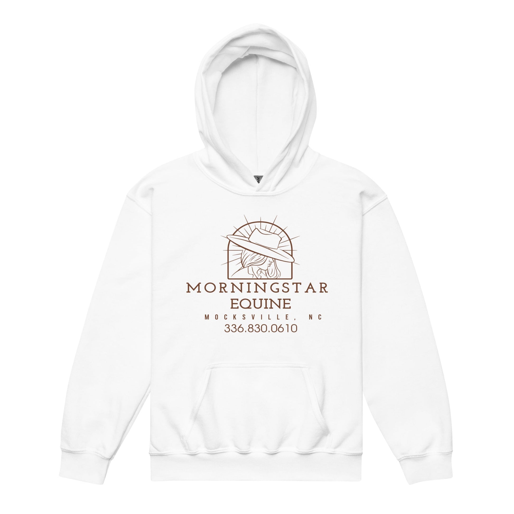 Classic | Youth Hoodie | Morningstar Equine | Morningstar Equine Burnt Logo