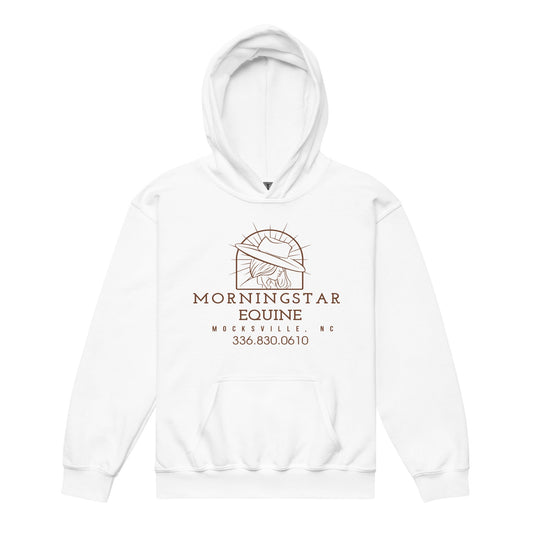 Classic | Youth Hoodie | Morningstar Equine | Morningstar Equine Burnt Logo