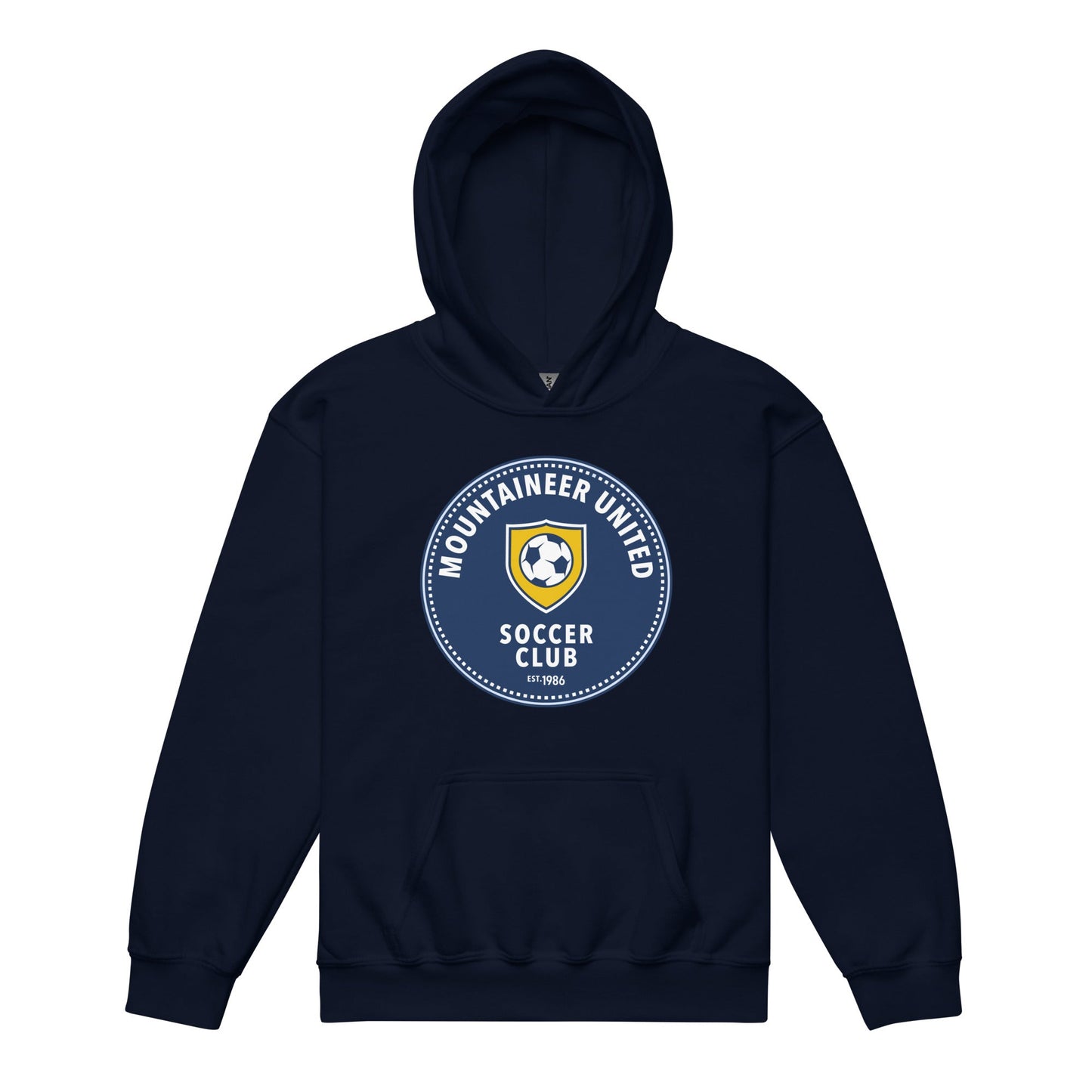 Classic | Youth Hoodie | Mountaineer United Soccer Club | Badge Logo