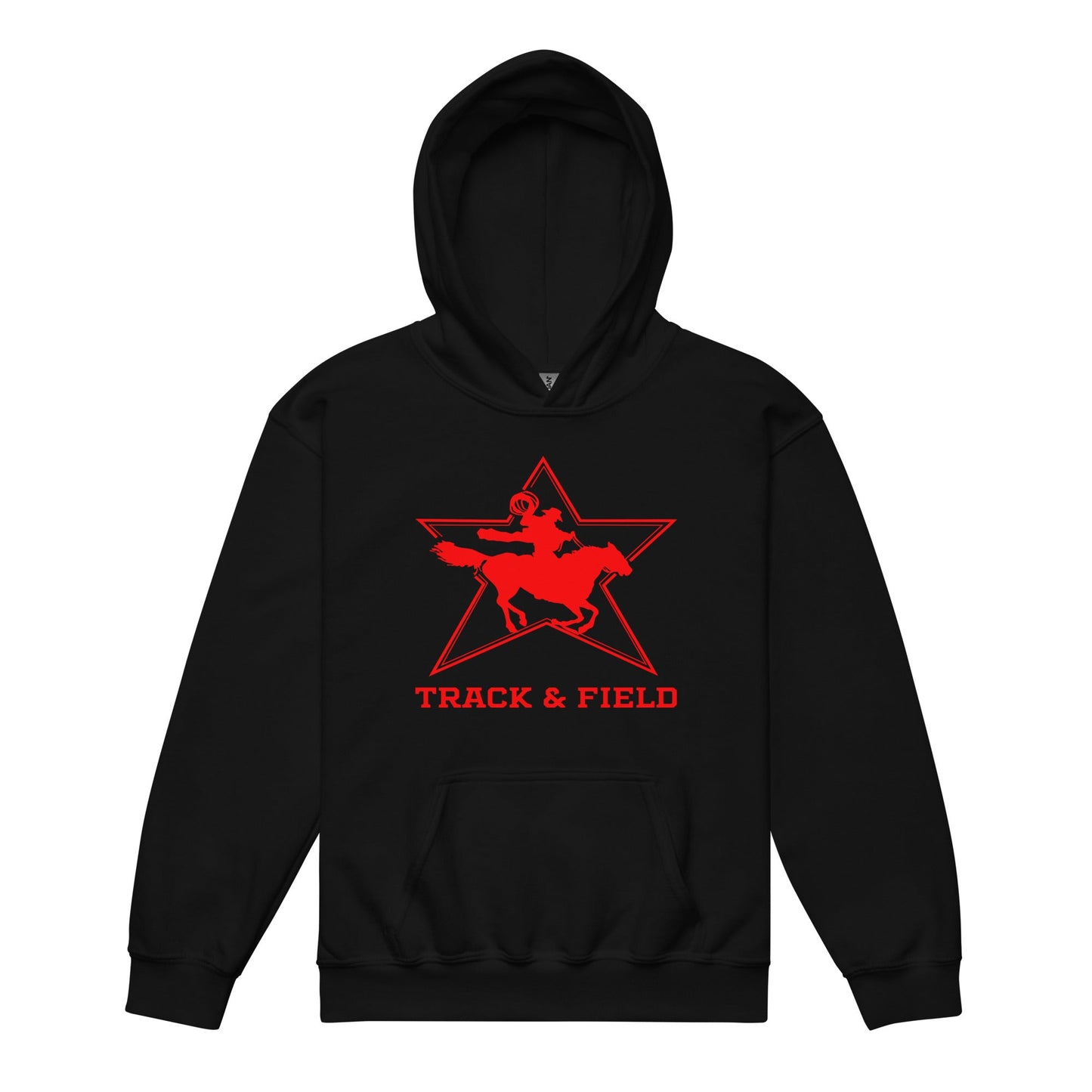 Classic | Youth Hoodie | North Lake Track and Field | Cowboy T&F Logo