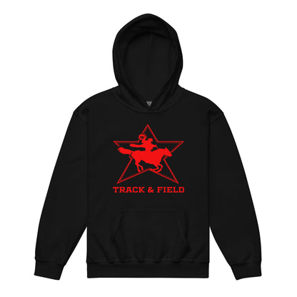 Classic | Youth Hoodie | North Lake Track and Field | Cowboy T&F Logo