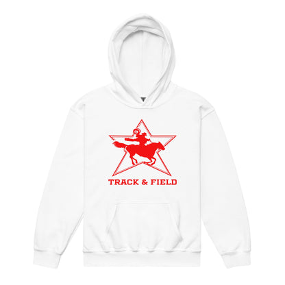Classic | Youth Hoodie | North Lake Track and Field | Cowboy T&F Logo