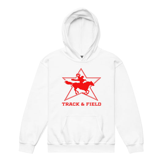 Classic | Youth Hoodie | North Lake Track and Field | Cowboy T&F Logo