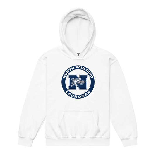 Classic | Youth Hoodie | North Paulding Lacrosse | Badge Logo