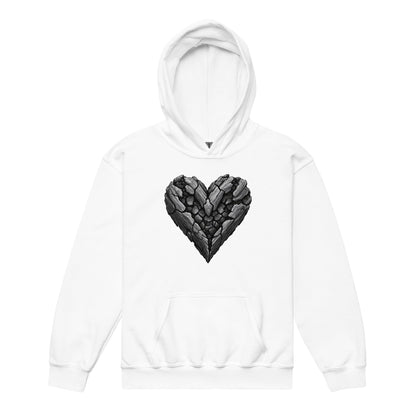 Classic | Youth Hoodie | Obsidian Heartbeat | Emblem Logo